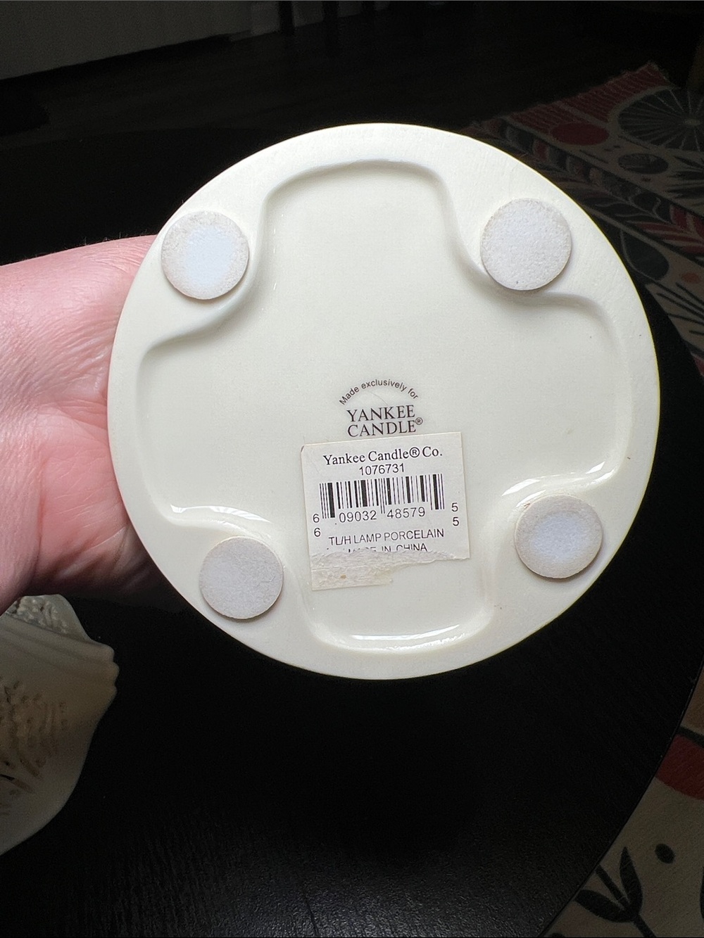 Yankee Candle Ivory Cream Ceramic Cutout Candle Holder Fairy Lamp - Picture 12 of 13